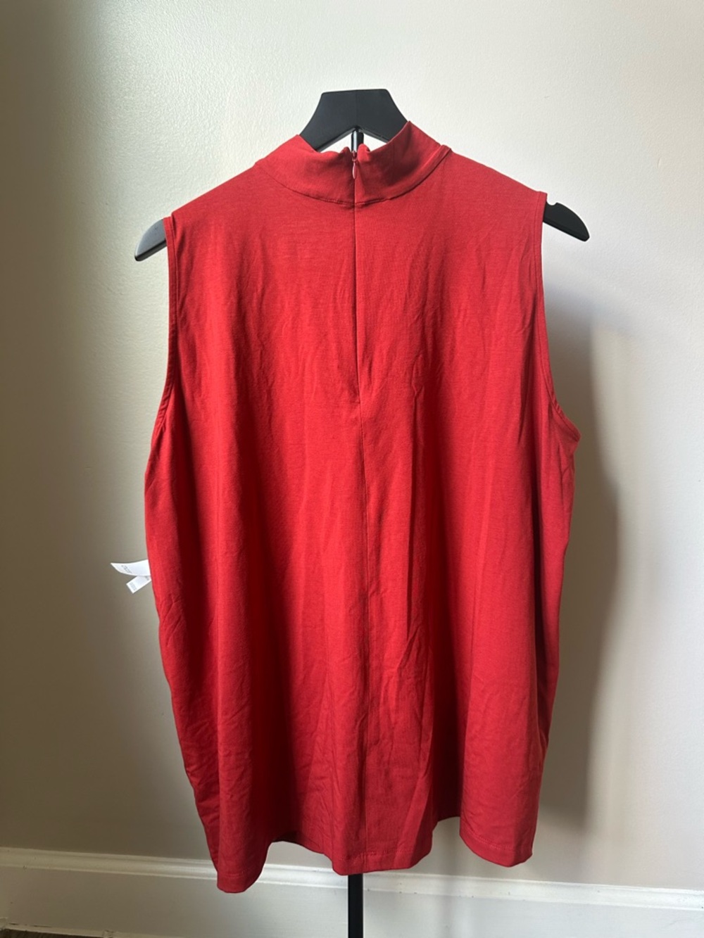 Chico's Sleeveless Mock Neck Tank Top - Rust Red - Picture 8 of 10